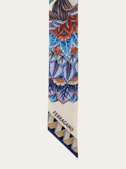Flowers and Butterflies print silk mini bandeau - Women