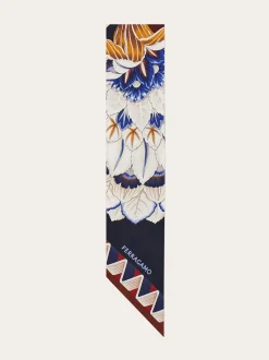 Flowers and Butterflies print silk mini bandeau - Women