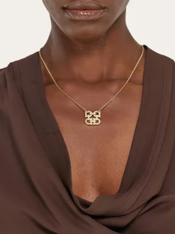Four Gancini pendant necklace - Women