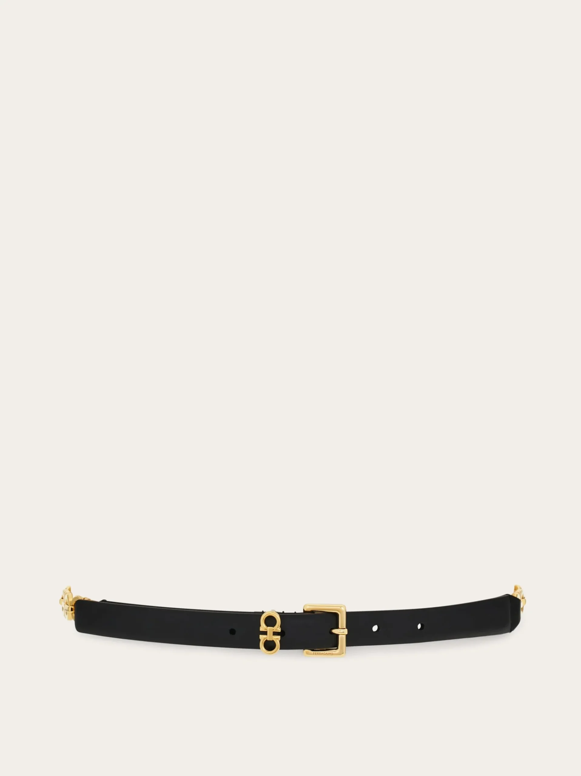 Gancini belt with chain - Women