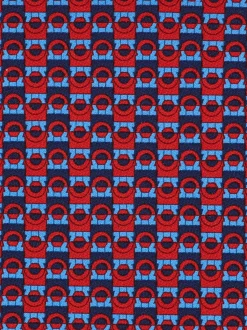 Gancini bicolor print silk tie - Men