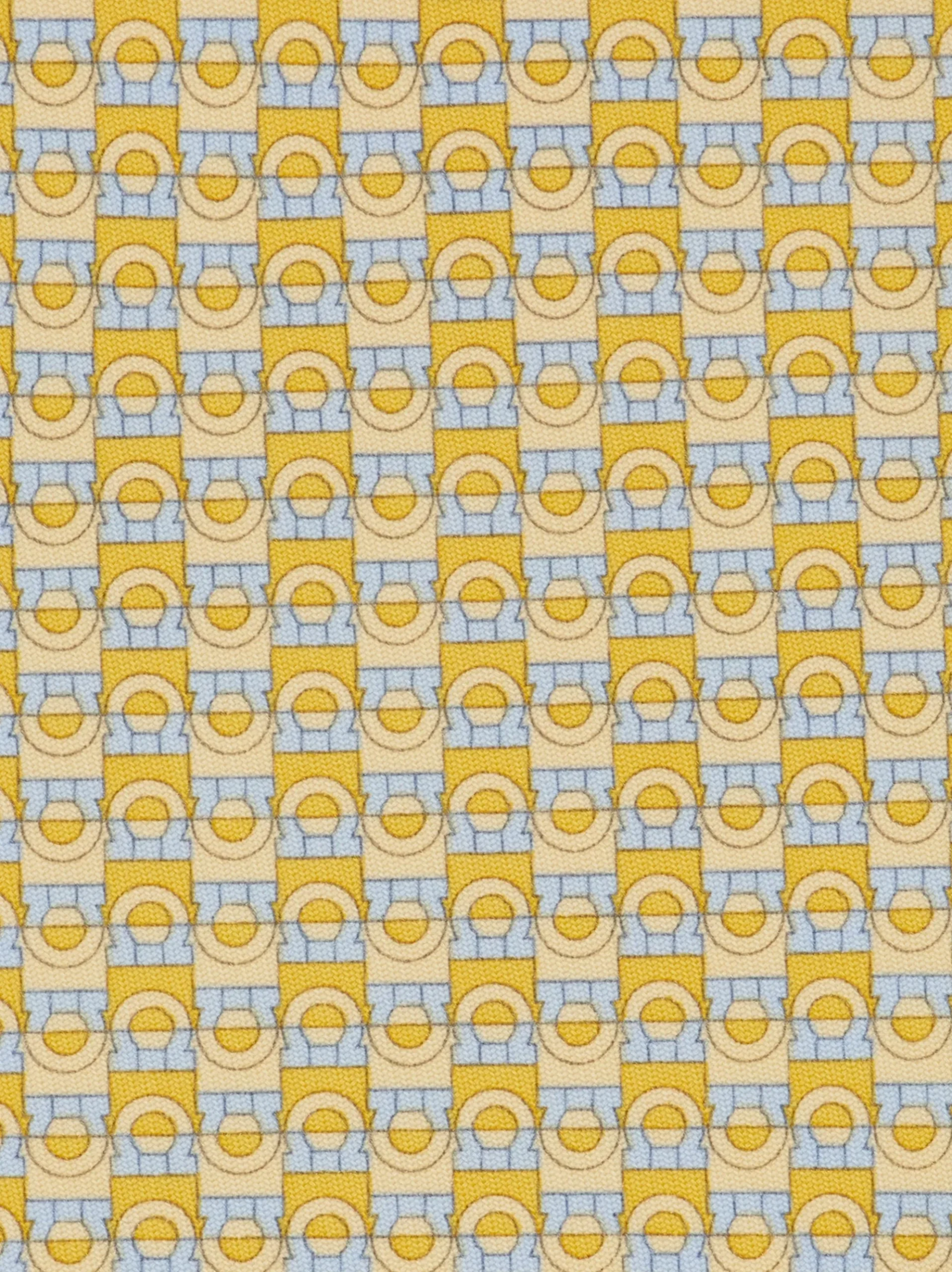 Gancini bicolor print silk tie - Men