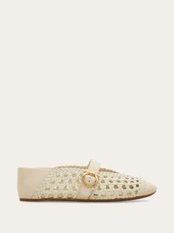 Gancini buckle ballet flat - Women