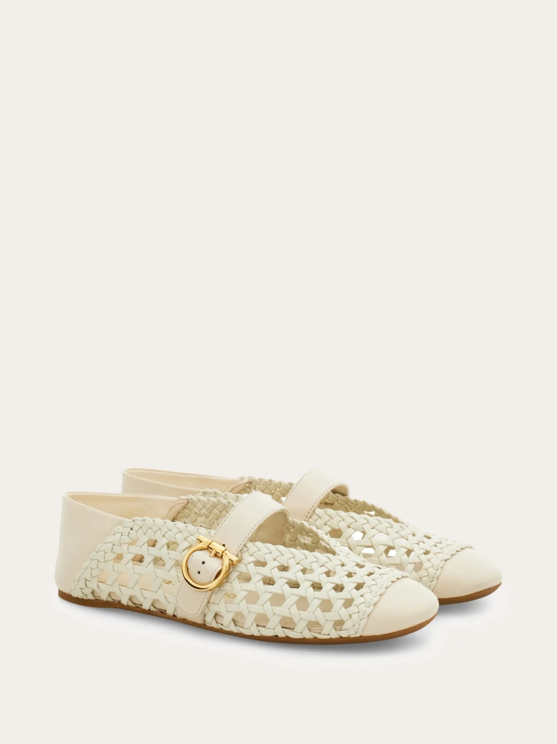 Gancini buckle ballet flat - Women