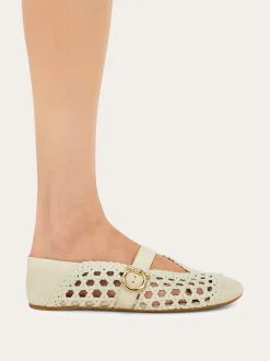 Gancini buckle ballet flat - Women