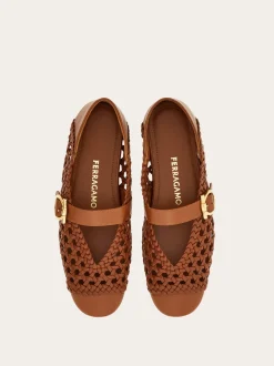 Gancini buckle ballet flat - Women