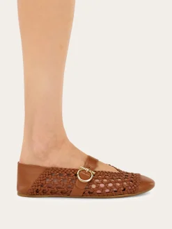 Gancini buckle ballet flat - Women