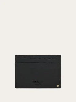 Gancini card holder with pull-out ID window - Men