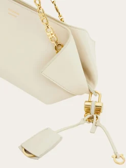 Gancini chain folded shoulder bag (S) - Women