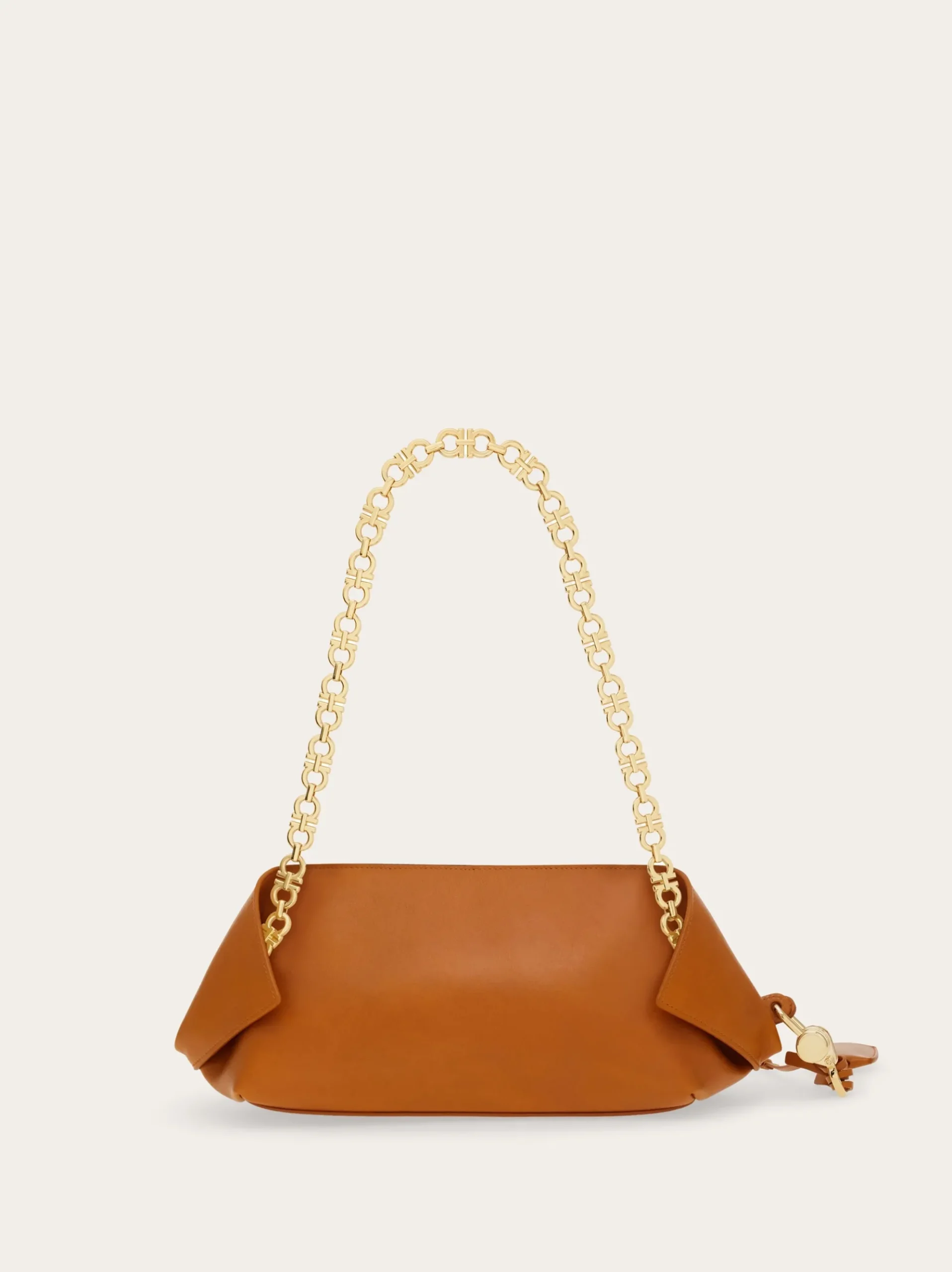 Gancini chain folded shoulder bag (S) - Women