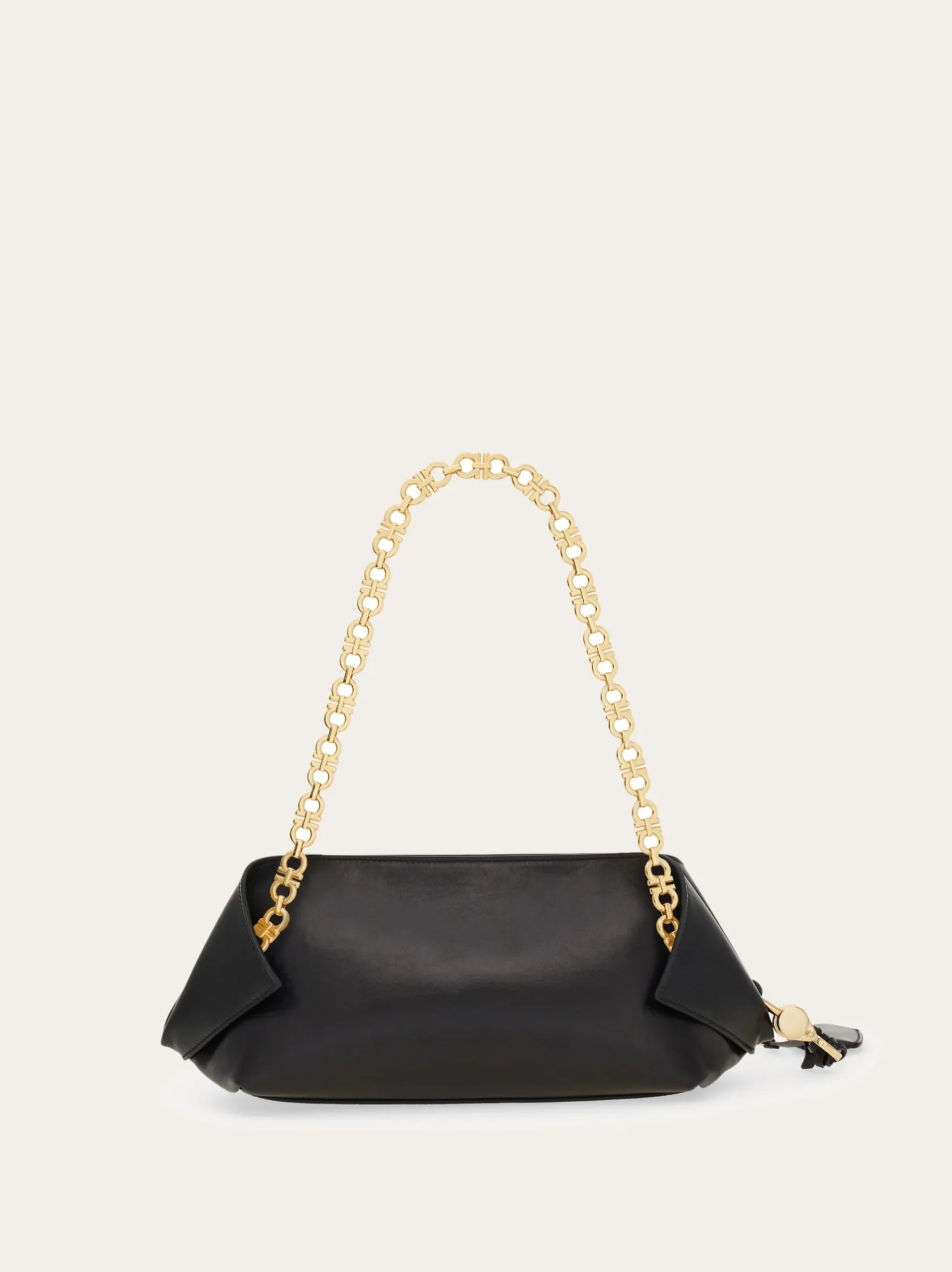 Gancini chain folded shoulder bag (S) - Women