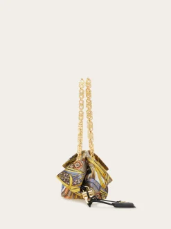 Gancini chain folded shoulder bag (S) - Women