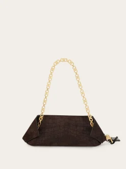 Gancini chain folded shoulder bag (S) - Women