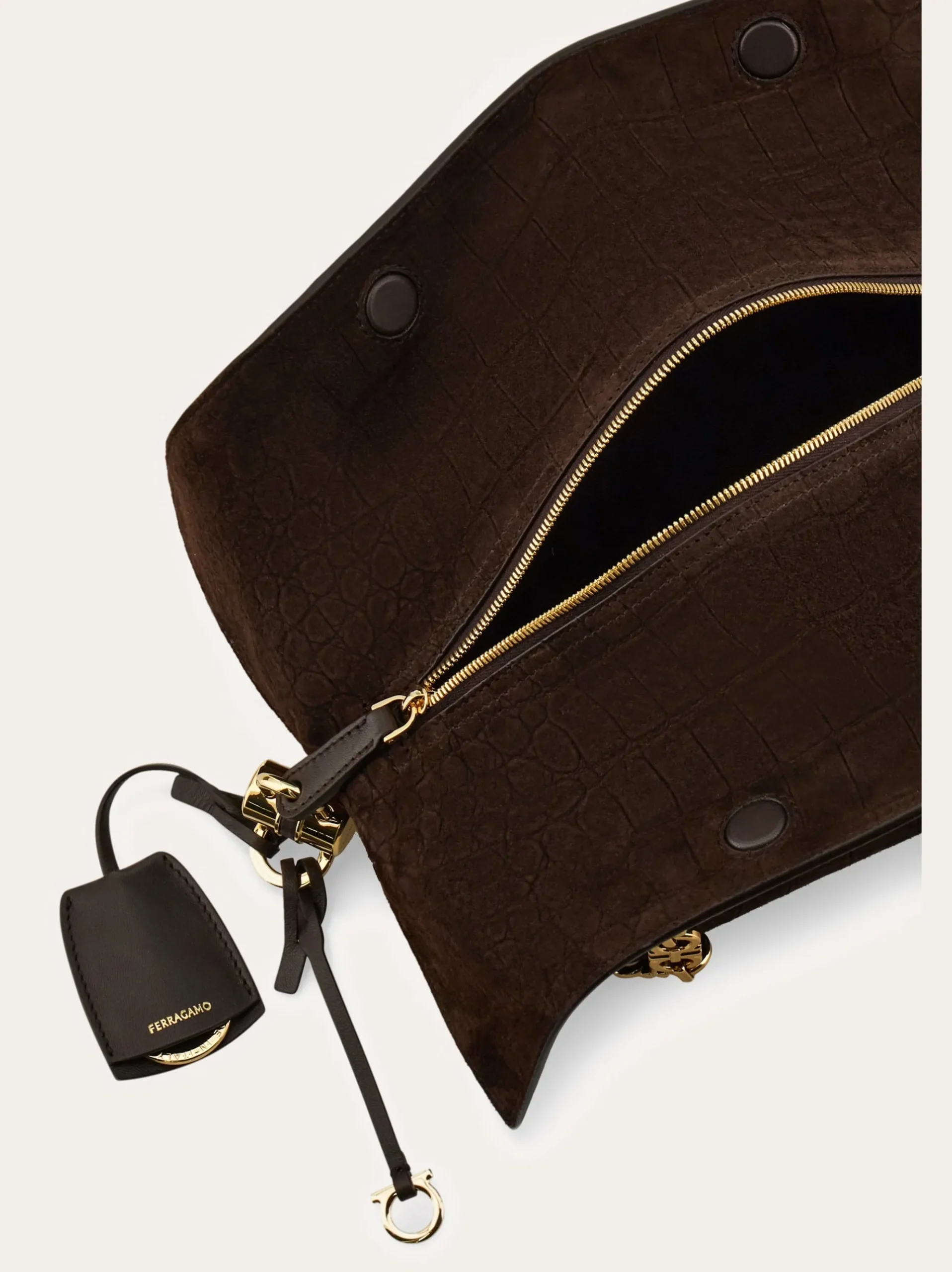 Gancini chain folded shoulder bag (S) - Women
