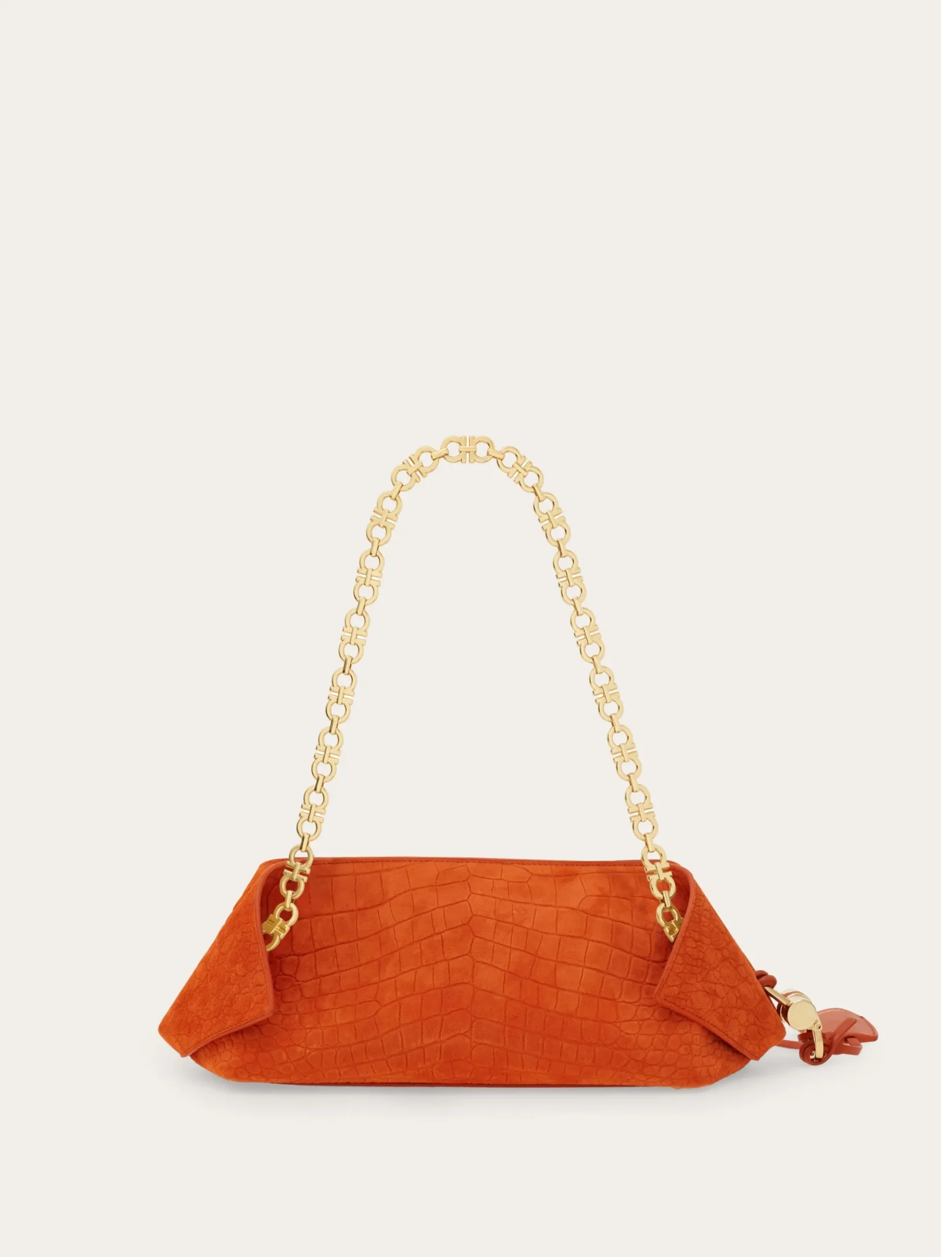 Gancini chain folded shoulder bag (S) - Women