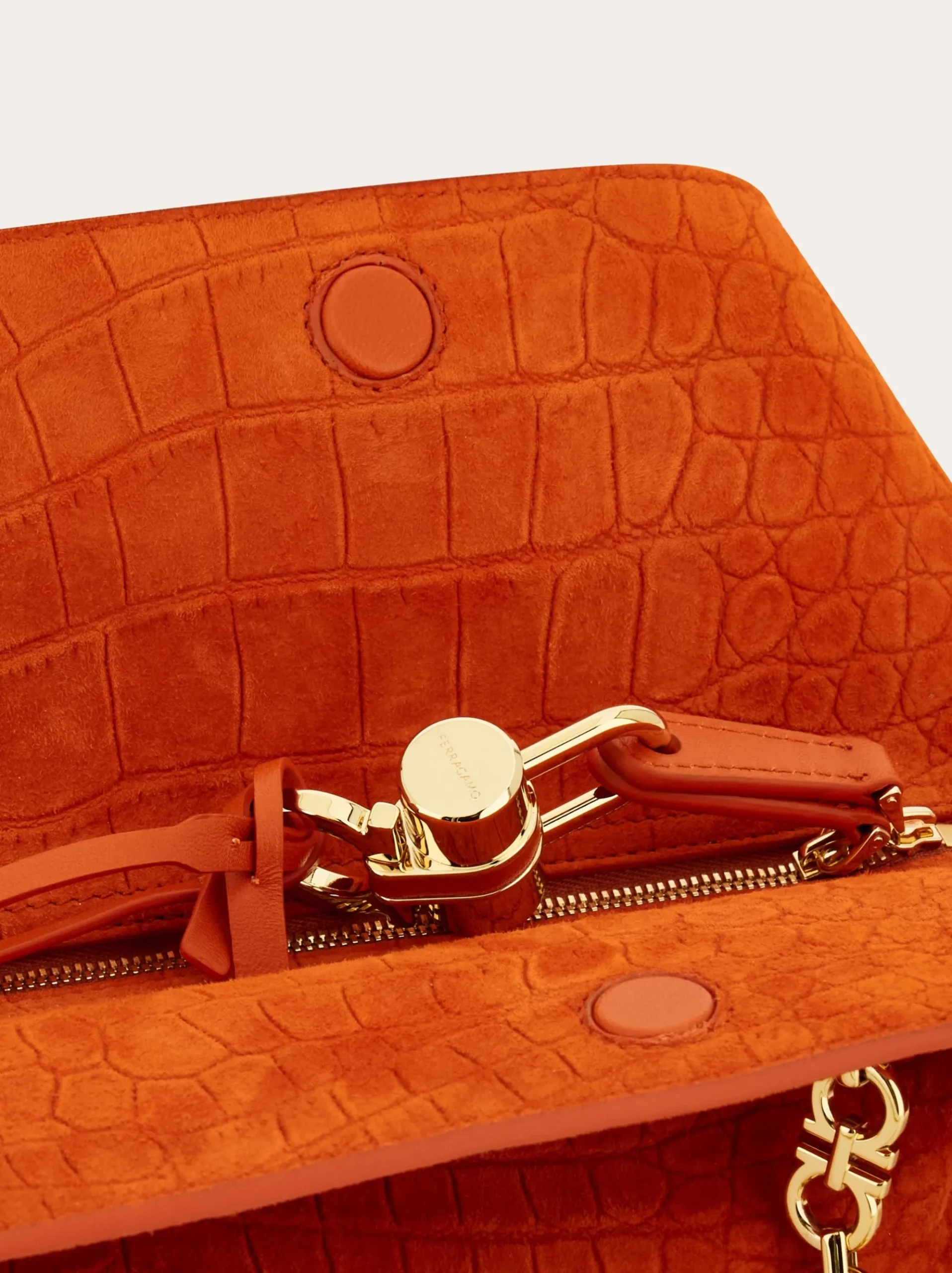 Gancini chain folded shoulder bag (S) - Women