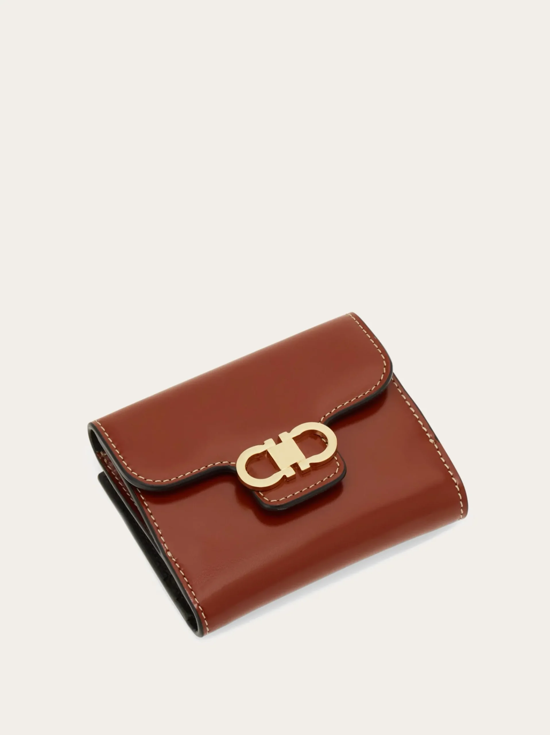 Gancini compact wallet - Women