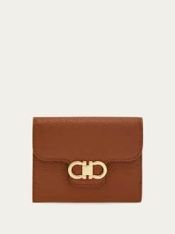 Gancini compact wallet - Women