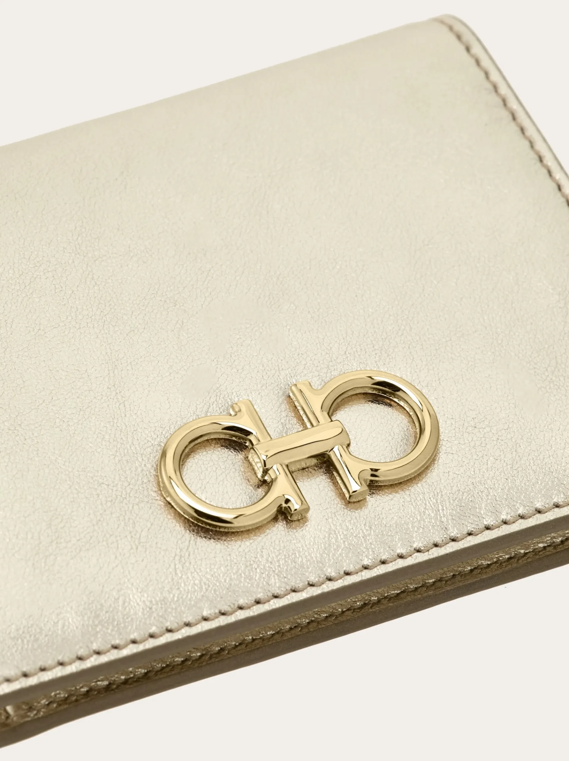 Gancini compact wallet - Women