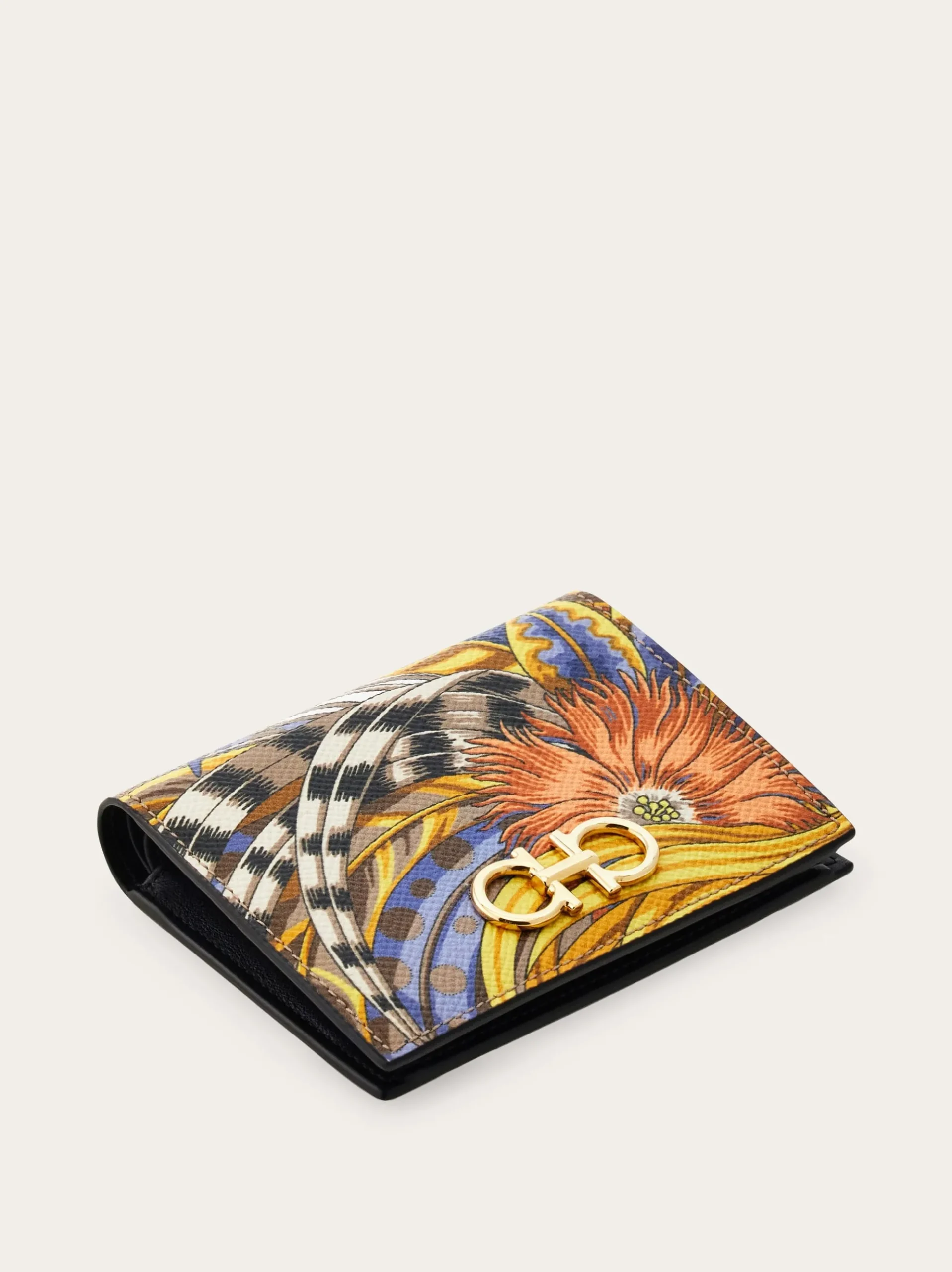 Gancini compact wallet - Women