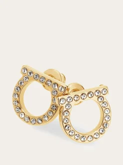 Gancini crystals earrings (L) - Women