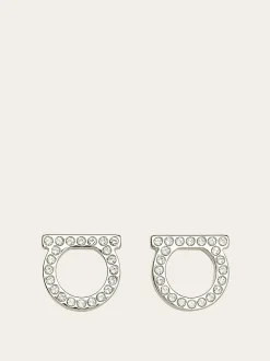 Gancini crystals earrings (L) - Women