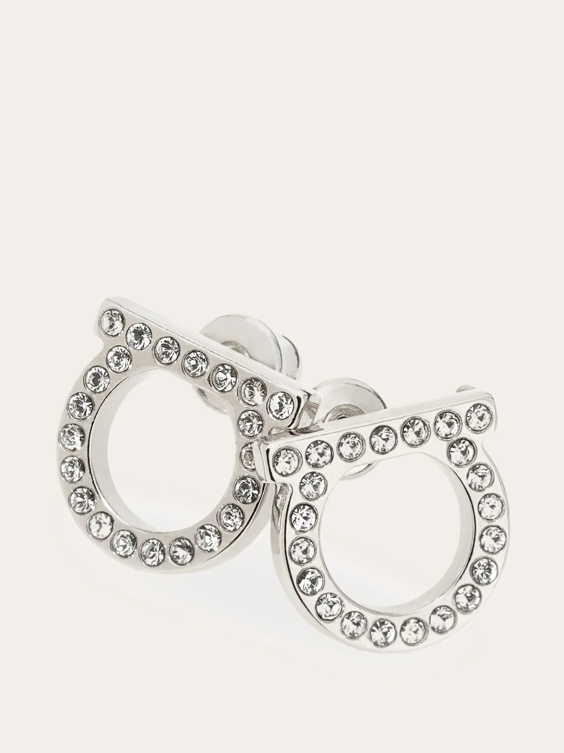 Gancini crystals earrings (L) - Women