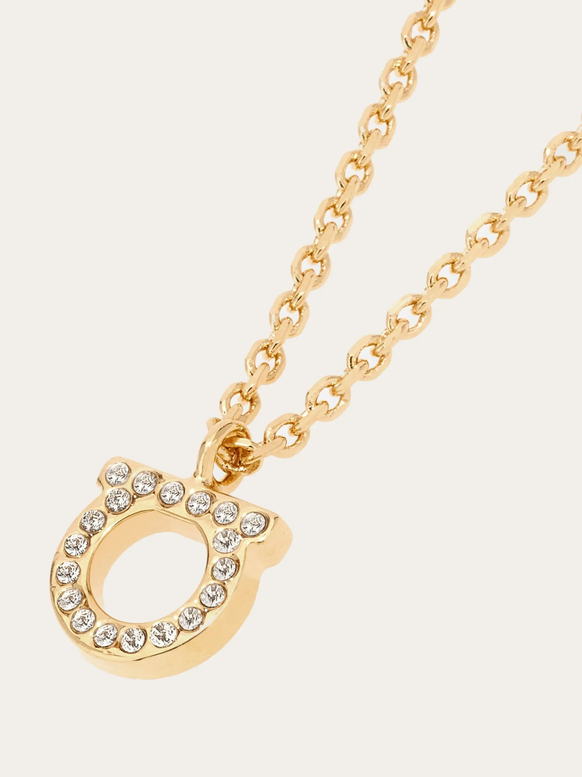 Gancini crystals necklace (S) - Women