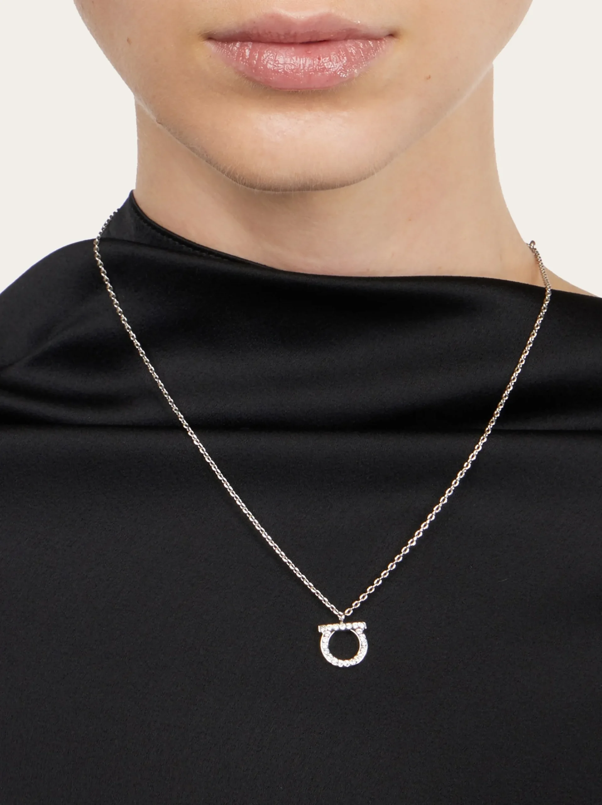 Gancini crystals necklace (L) - Women