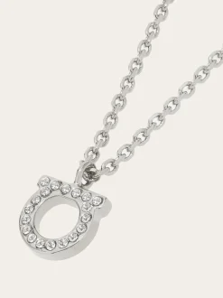 Gancini crystals necklace (S) - Women