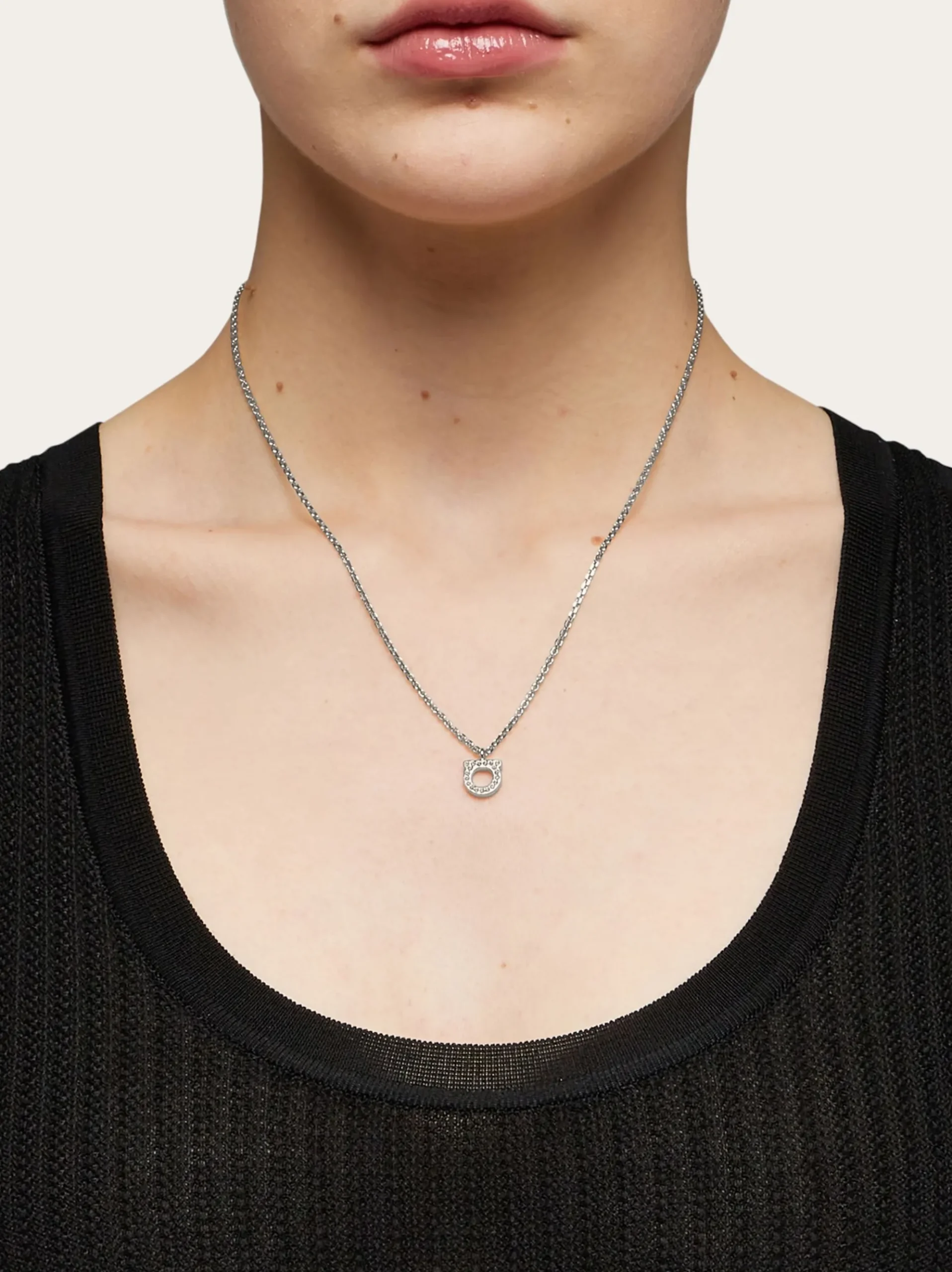 Gancini crystals necklace (S) - Women