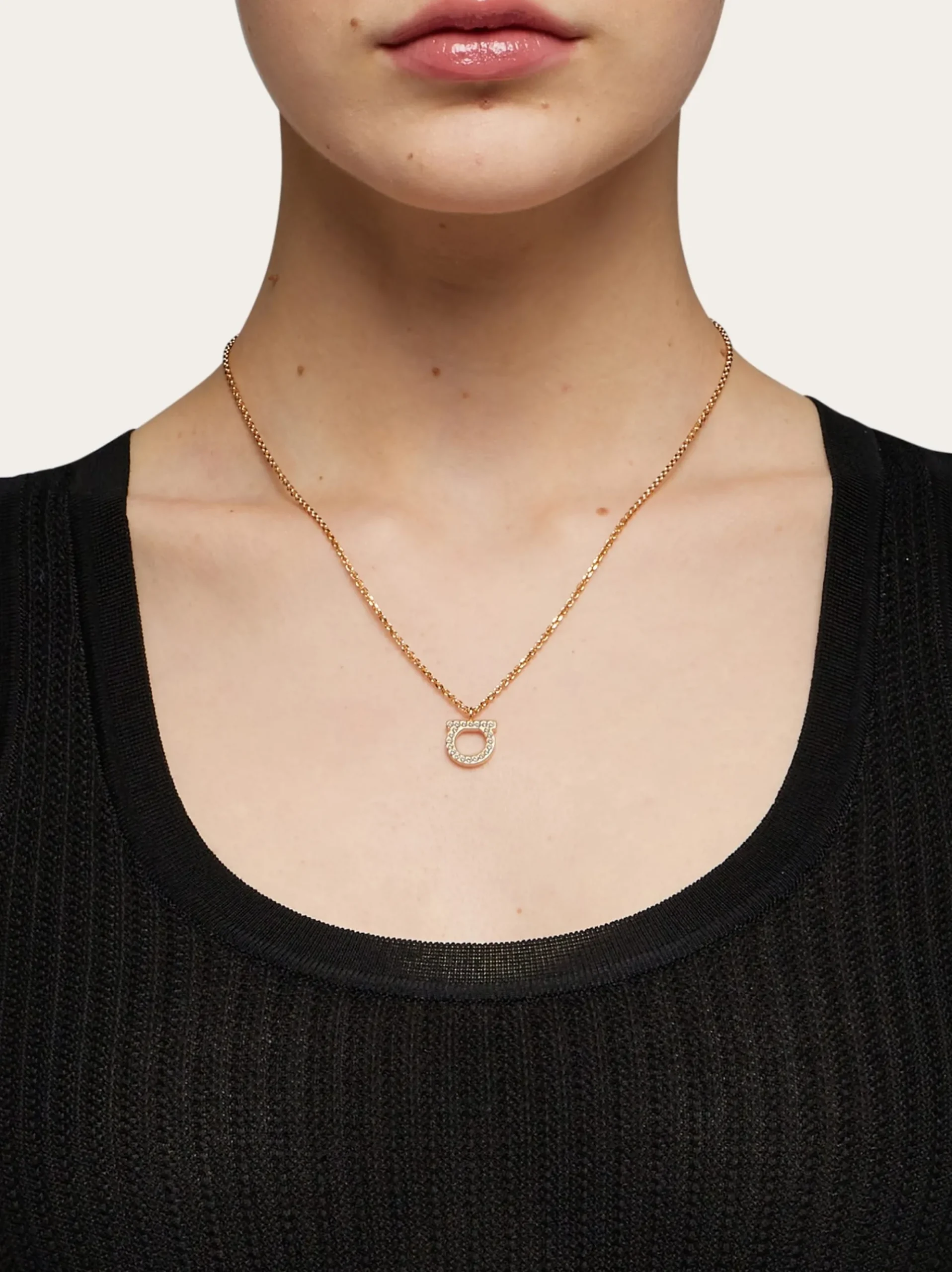 Gancini crystals necklace (L) - Women