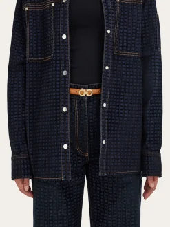 Gancini fixed belt - Women
