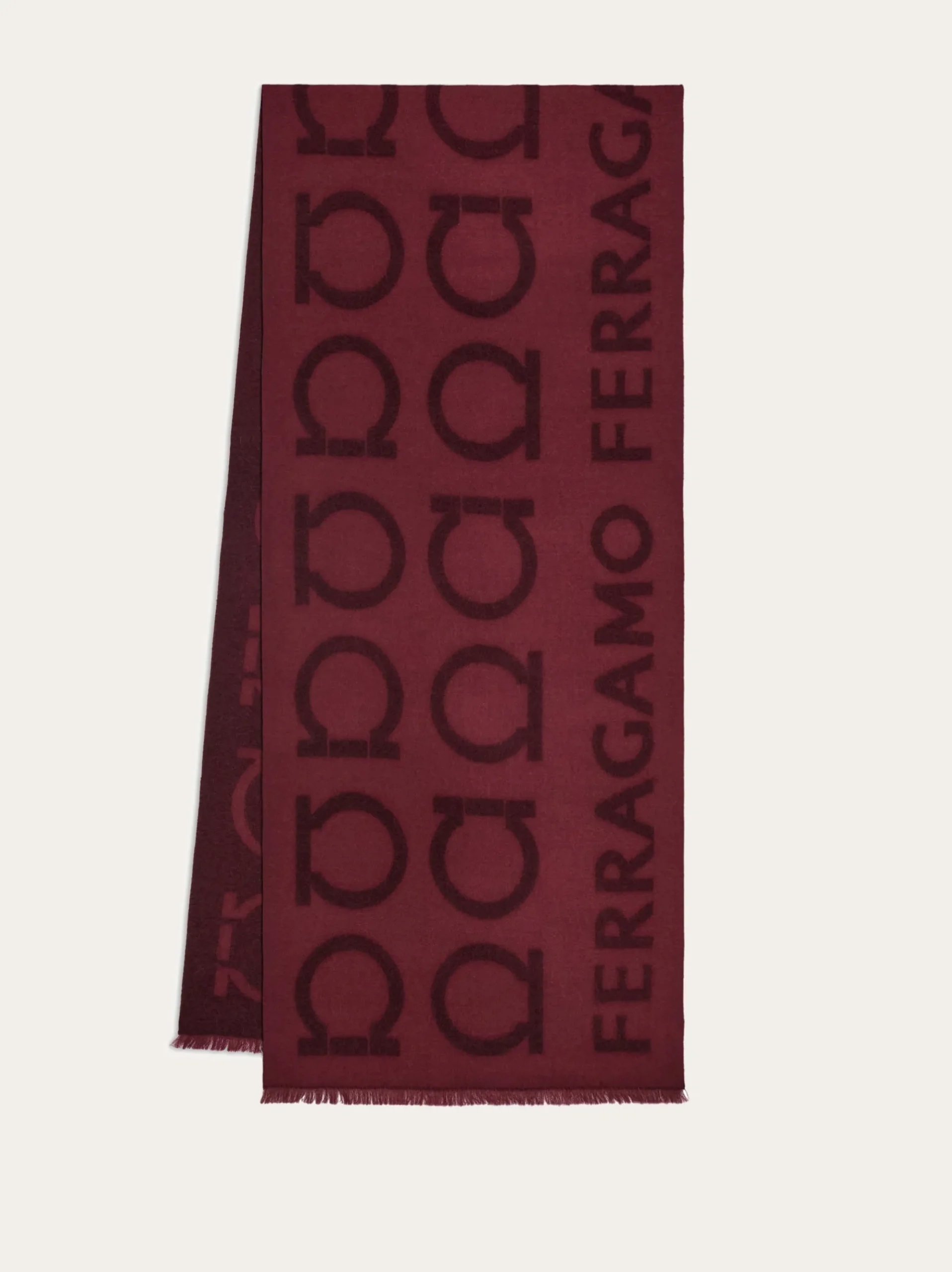 Gancini jacquard scarf - Women