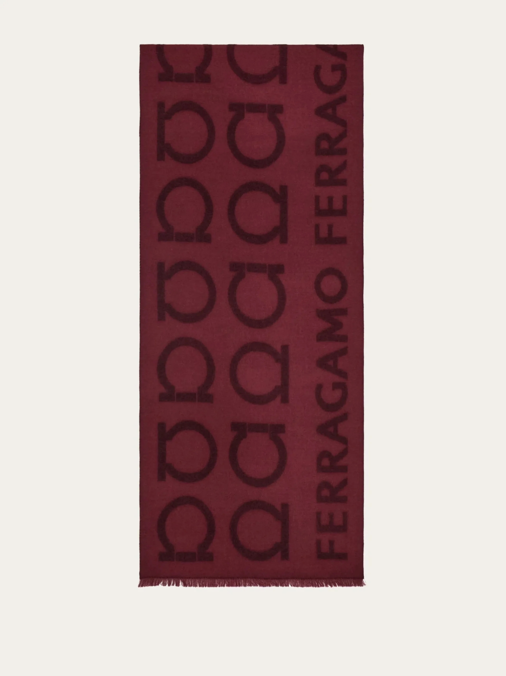Gancini jacquard scarf - Women