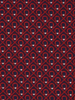Gancini jacquard silk tie - Men