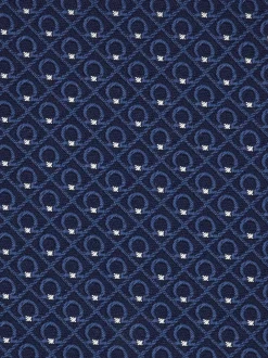 Gancini jacquard silk tie - Men