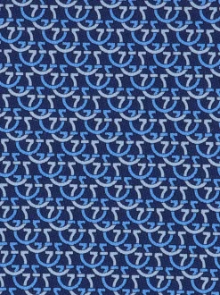Gancini links print silk tie - Men