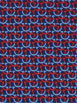 Gancini links print silk tie - Men