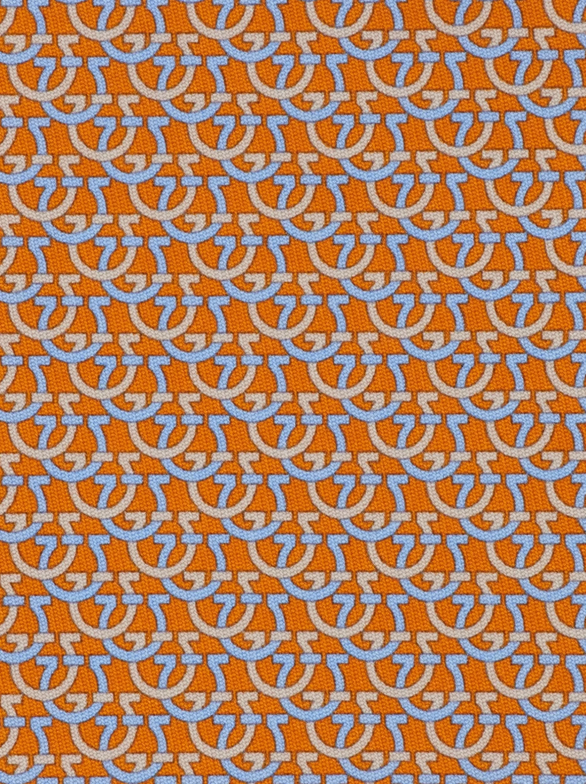 Gancini links print silk tie - Men