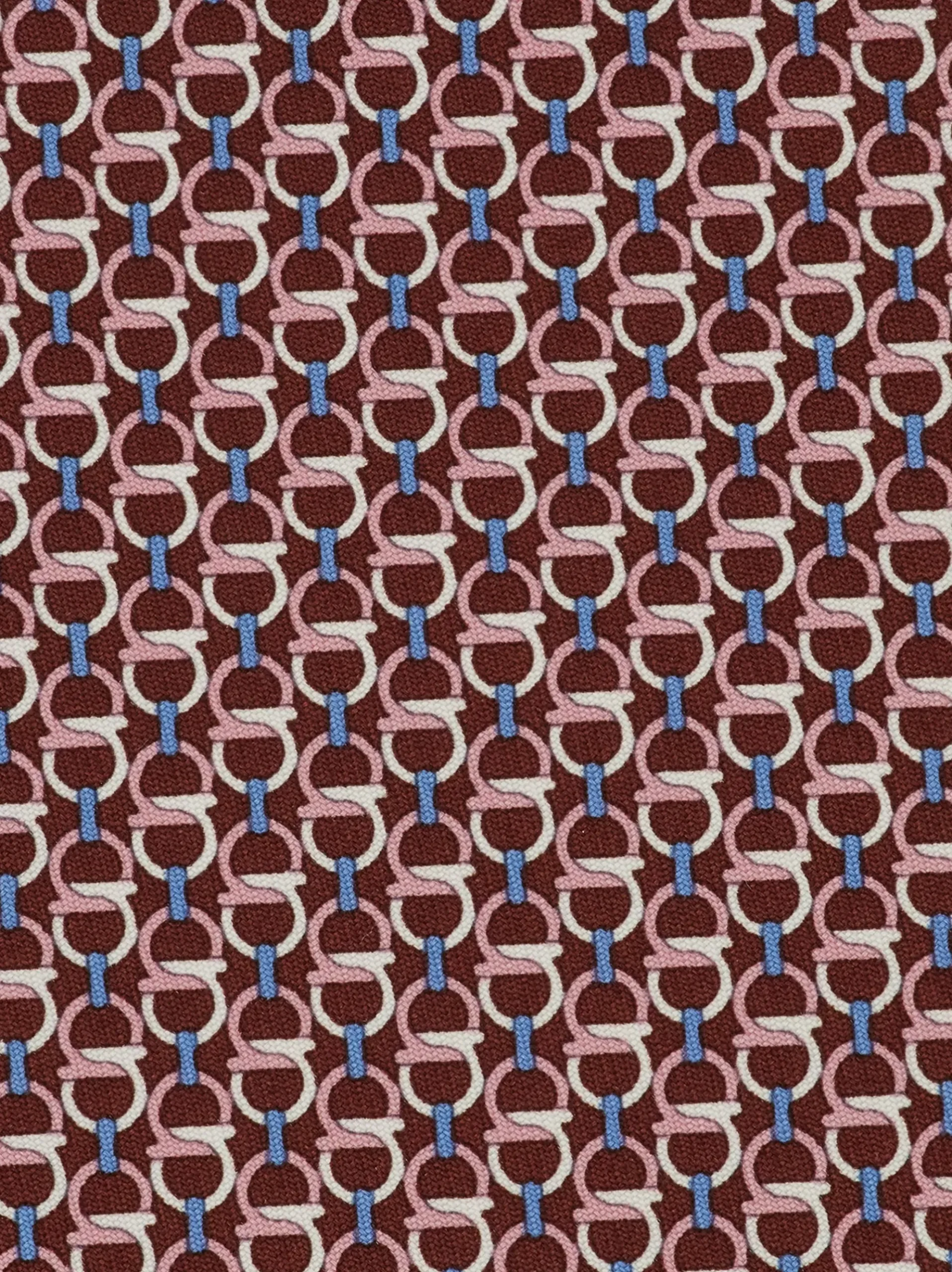 Gancini links print silk tie - Men