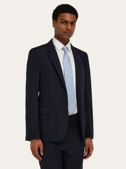 Gancini links print silk tie - Men