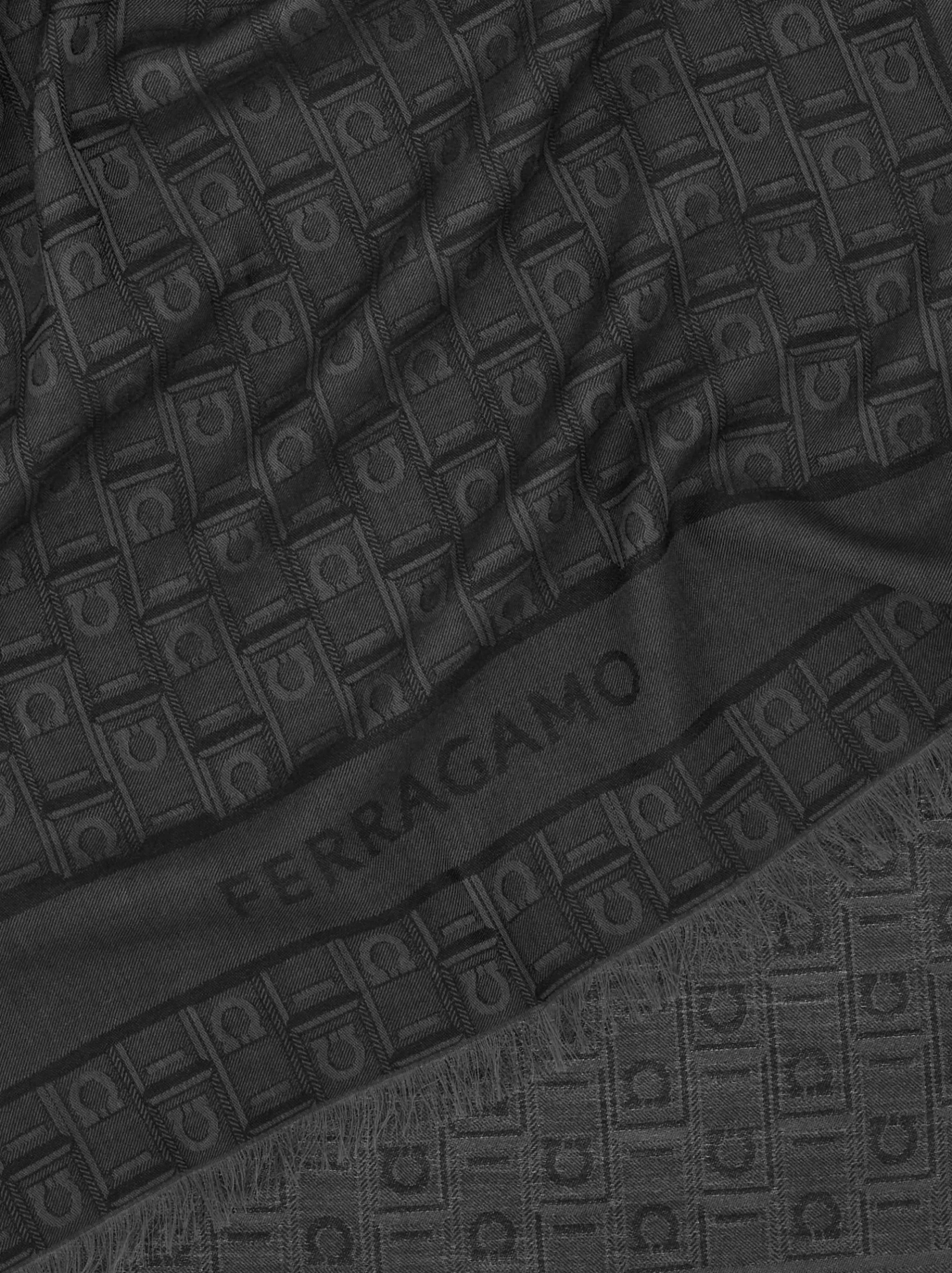 Gancini Monogram jacquard stole - Men