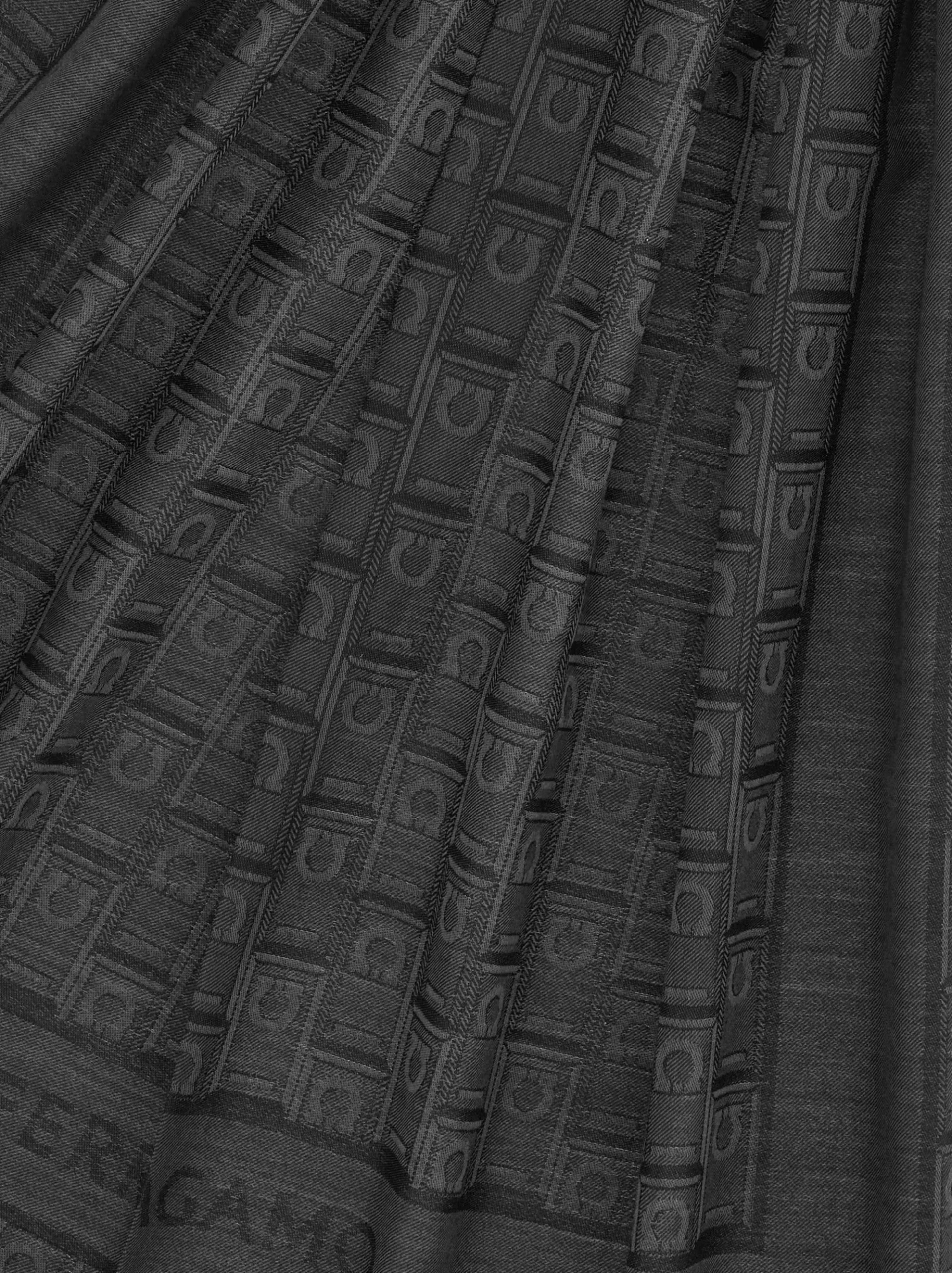 Gancini Monogram jacquard stole - Men