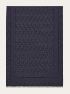 Gancini Monogram jacquard stole - Men