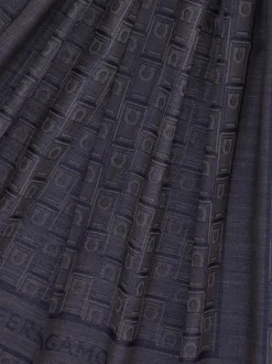 Gancini Monogram jacquard stole - Men