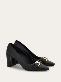 Gancini ornament pump with bock heel - Women