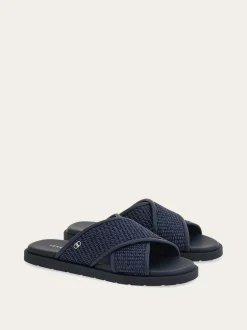 Gancini ornament sandal - Men
