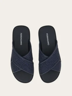 Gancini ornament sandal - Men