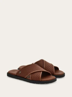 Gancini ornament sandal - Men